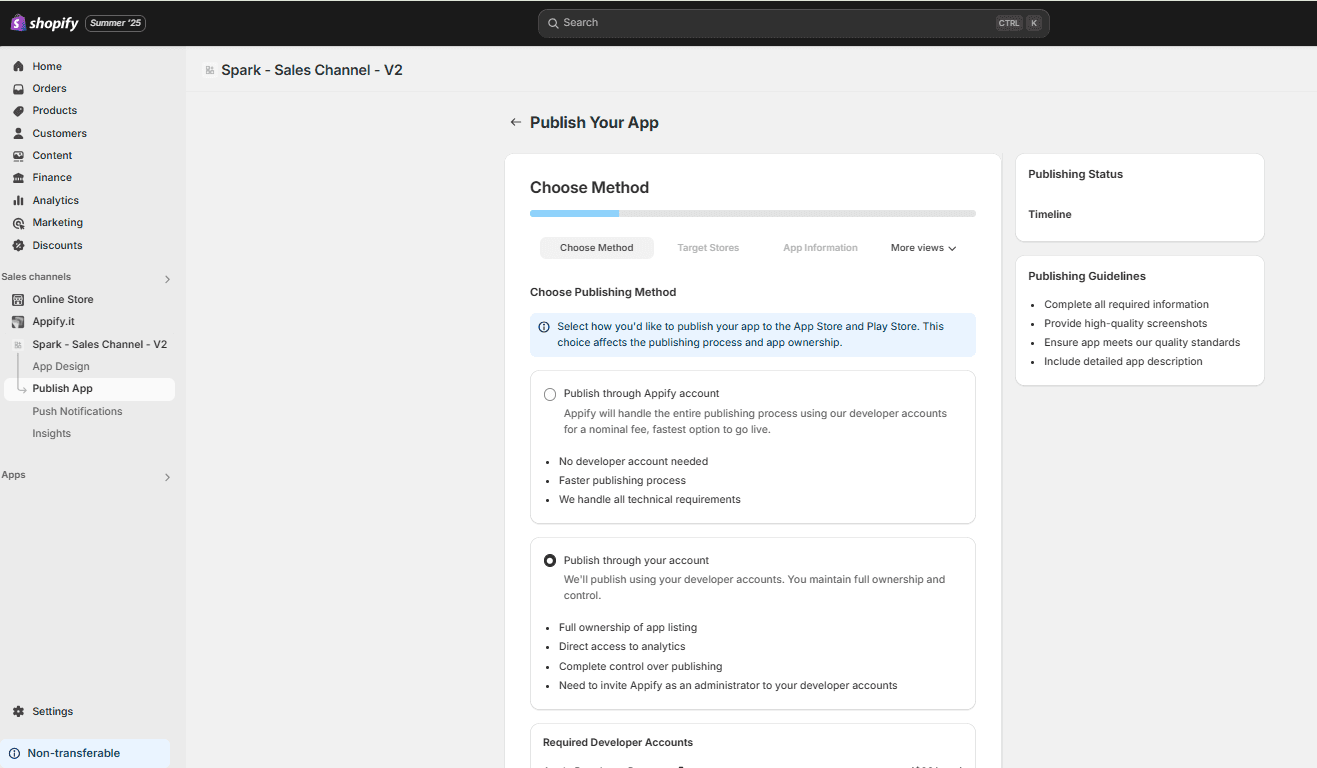 How to Complete App Publish Status 