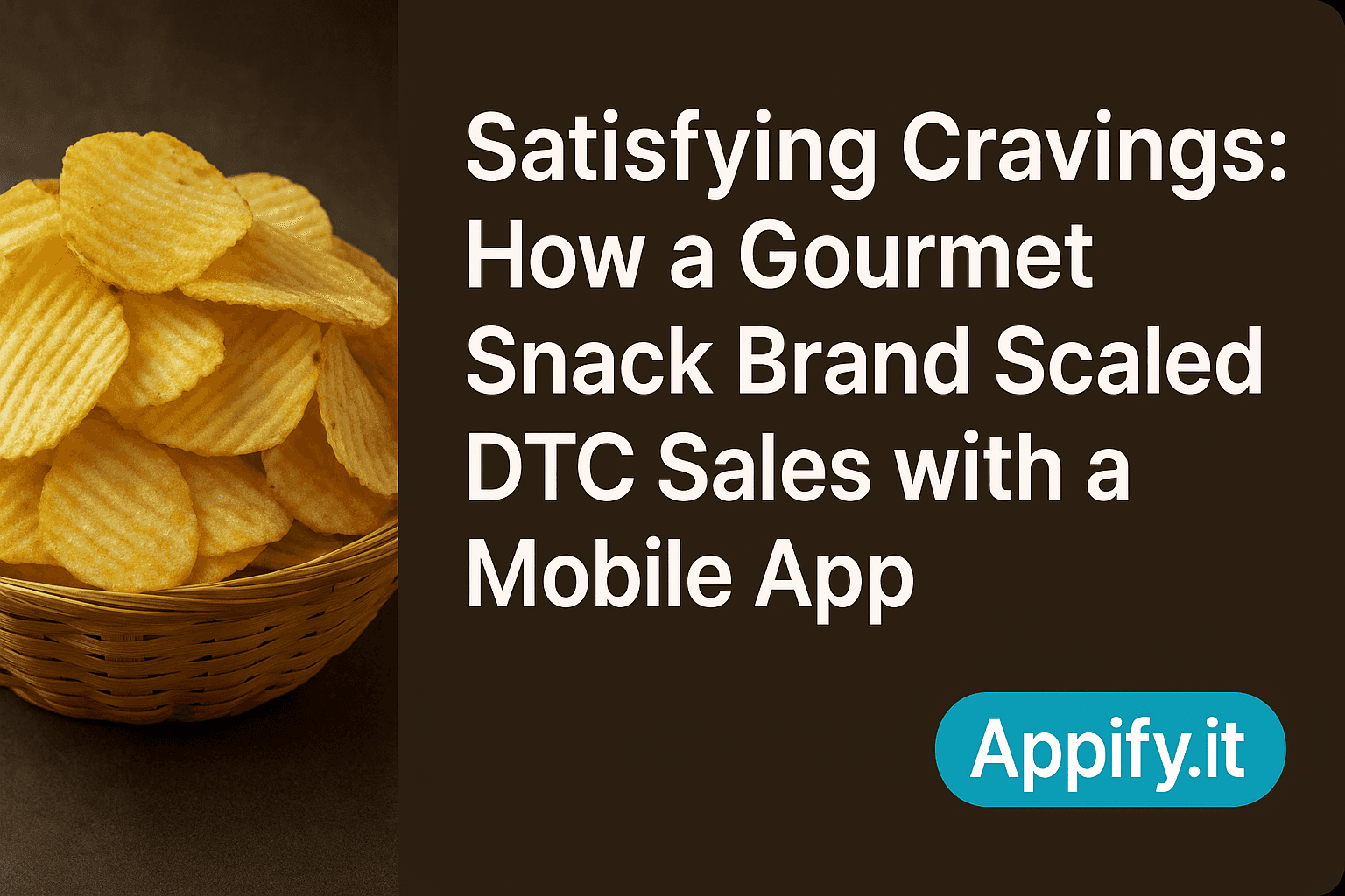 Satisfying Cravings: How a Gourmet Snack Brand Scaled DTC Sales with a Mobile App